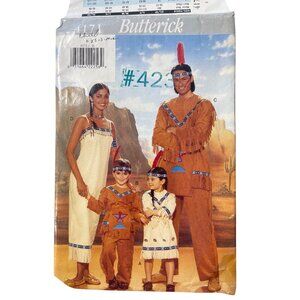 Butterick 4171 Costume Sewing Pattern Children Size XS-Large Native American CUT